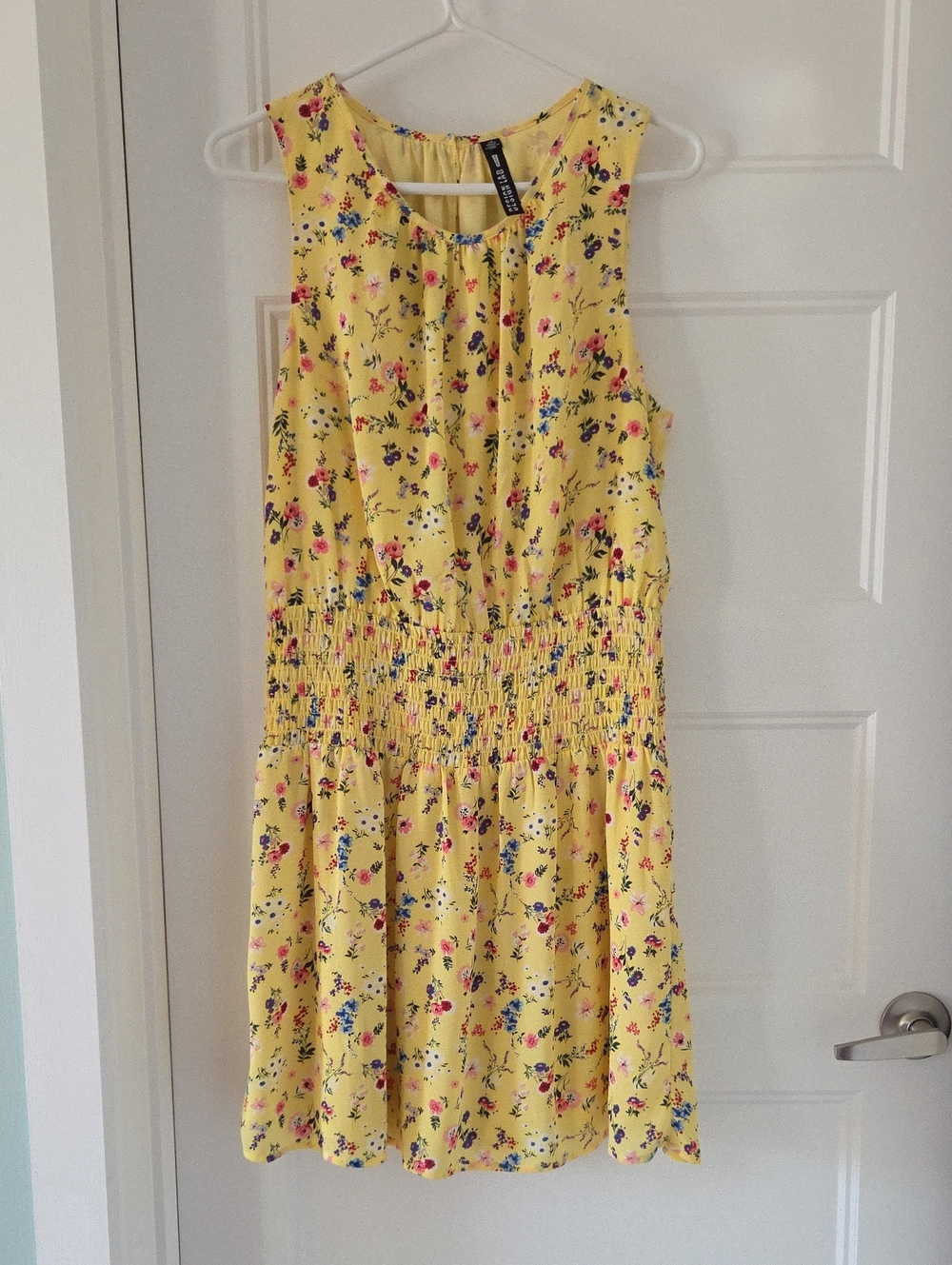 Design Lab Lord & Taylor Yellow Floral Mini Dress